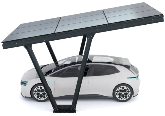 PV-Carport 06 – Komplettset (1 Stellplatz) mit Photovoltaik