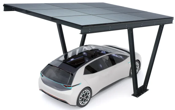 PV-Carport 06 – Komplettset (1 Stellplatz) mit Photovoltaik