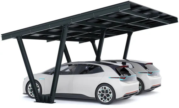 PV-Carport 06 – Komplettset (2 Stellplätze) mit Photovoltaik