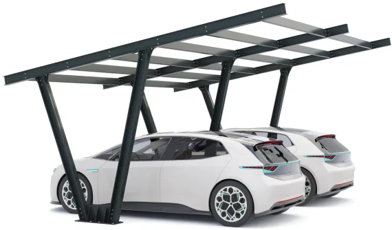 PV-Carport Modell 06 – Carport-Konstruktion für 2 Stellplätze