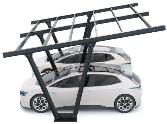 PV-Carport Modell 06 – Carport-Konstruktion für 2 Stellplätze