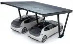 PV-Carport 06 – Komplettset (2 Stellplätze) mit Photovoltaik