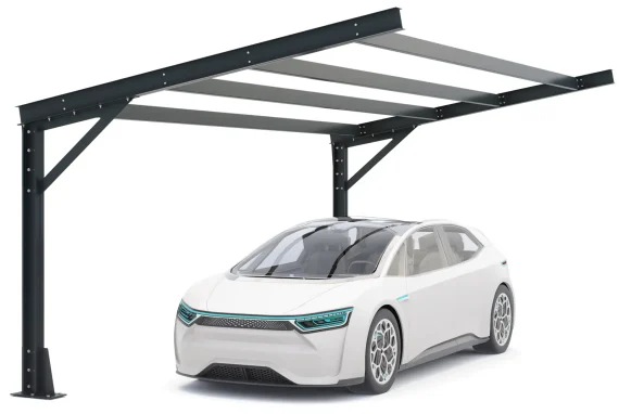PV-Carport 07 – Robustes Carport (1 Stellplatz)