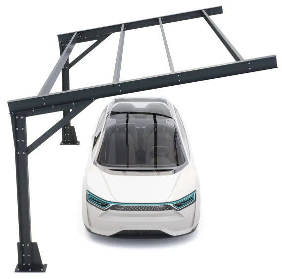 PV-Carport 07 – Robustes Carport (1 Stellplatz)