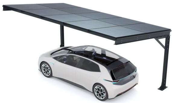 PV-Carport 07 – Komplettset (1 Stellplatz) mit Photovoltaik