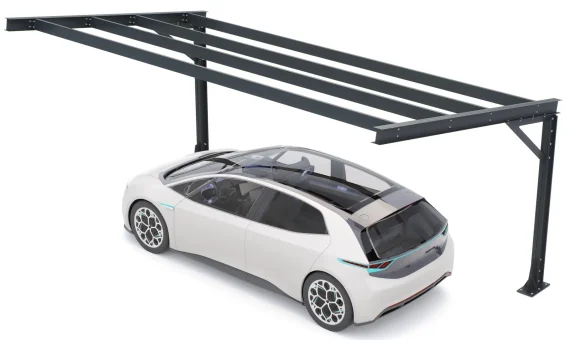 PV-Carport 07 – Robustes Carport (1 Stellplatz)