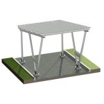 PV-Carport Modell S – 1 Stellplatz | Inkl. 9 PV-Module | Für Schneelast bis 2,6 kN/m²
