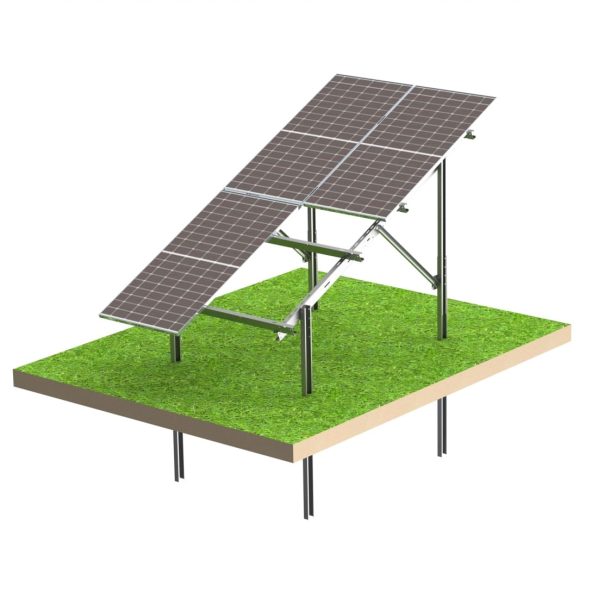 SolarMount Stack Compact 4 – Selbstmontage-Freiland-System für 4 PV-Module