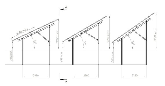 SolarMount Stack Compact 4 – Selbstmontage-Freiland-System für 4 PV-Module