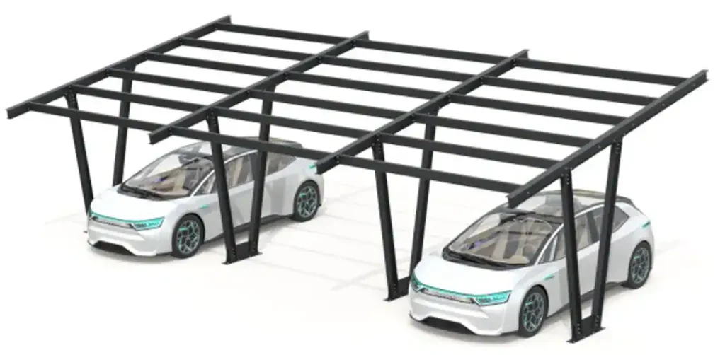 PV-Carport Modell 06 – Carport-Konstruktion für 3 Stellplätze