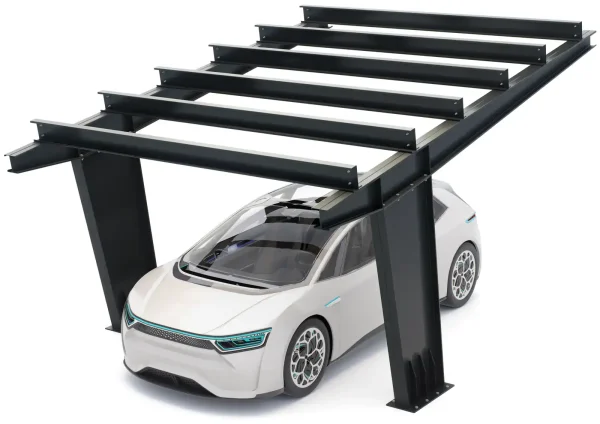 PV-Carport Modell 01 – Modernes Einzelcarport für 1 Stellplatz