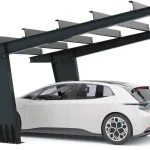 PV-Carport Modell 01 – Modernes Einzelcarport für 1 Stellplatz – Bild 4