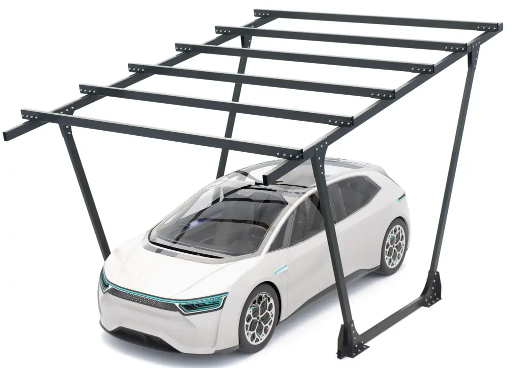 PV-Carport Modell 02 – Stabil & Wetterfest für 1 Stellplatz