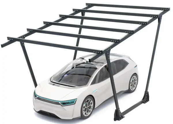 PV-Carport Modell 02 – Stabil & Wetterfest für 1 Stellplatz
