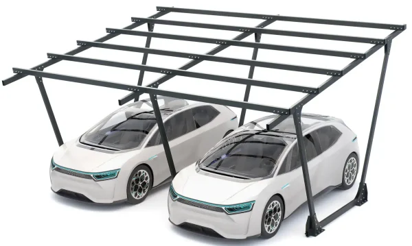 PV-Carport Modell 02 – Stabil & Wetterfest für 2 Stellplätze