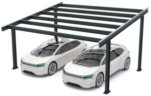 PV-Carport Modell 05 – Robuste Konstruktion für 2 Stellplätze