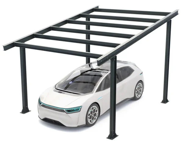 PV-Carport Modell 05 – Robuste Konstruktion für 1 Stellplatz