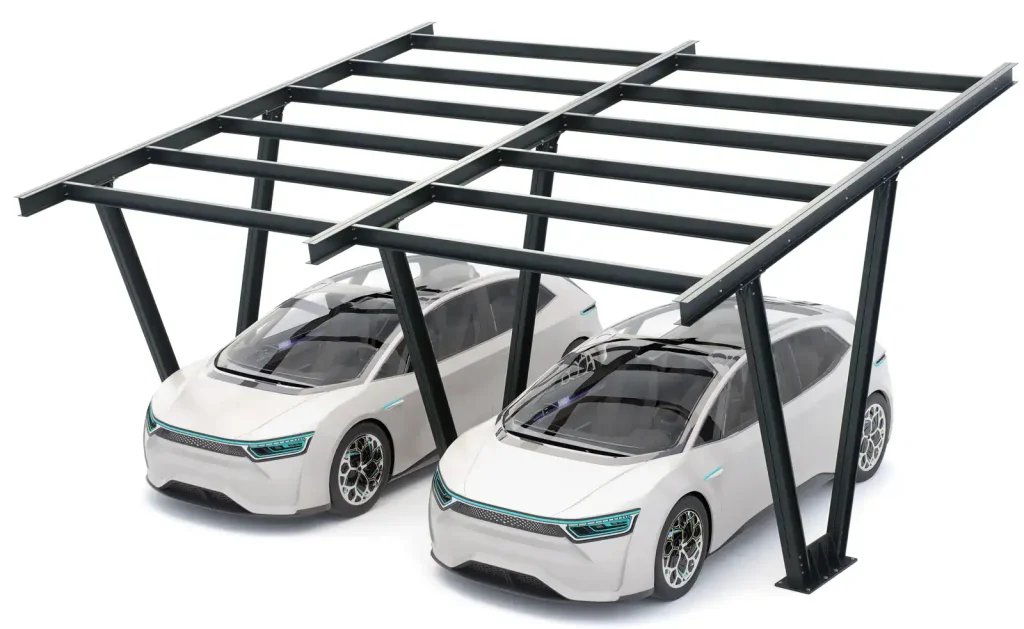 PV-Carport Modell 06 – Carport-Konstruktion für 2 Stellplätze