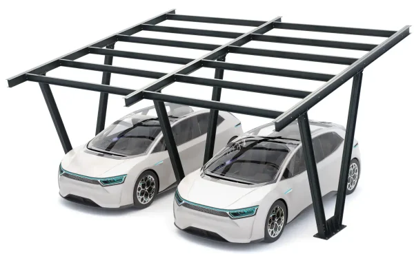 PV-Carport Modell 06 – Carport-Konstruktion für 2 Stellplätze