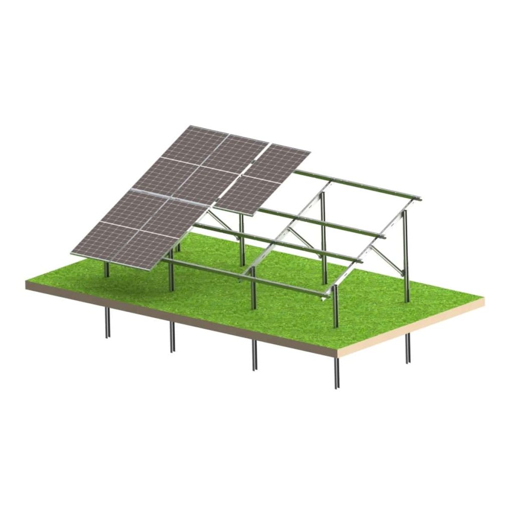 SolarMount Stack Compact 12 – Selbstmontage-Freiland-System für 12 PV-Module