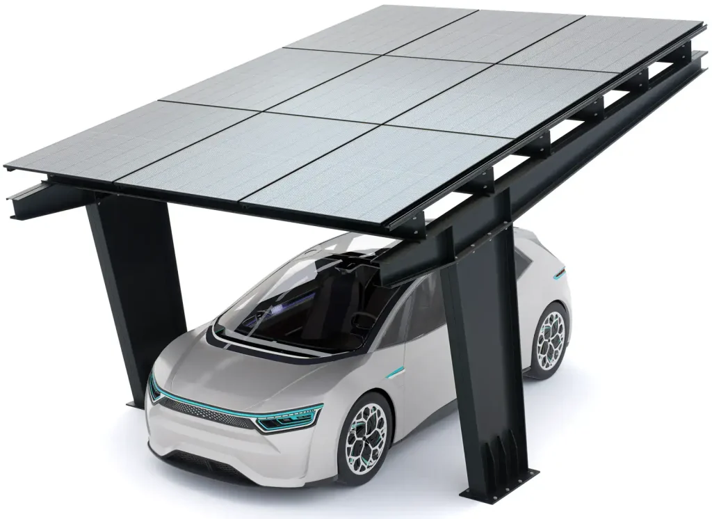 PV-Carport 01 – Komplettset (1 Stellplatz) mit Photovoltaik