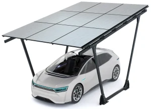 PV-Carport 02 – Komplettset (1 Stellplatz) mit Photovoltaik