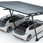 PV-Carport 02 – Komplettset (2 Stellplätze) mit Photovoltaik – Bild 3