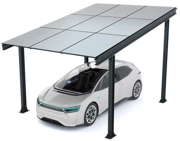 PV-Carport 05 – Komplettset (1 Stellplatz) mit Photovoltaik