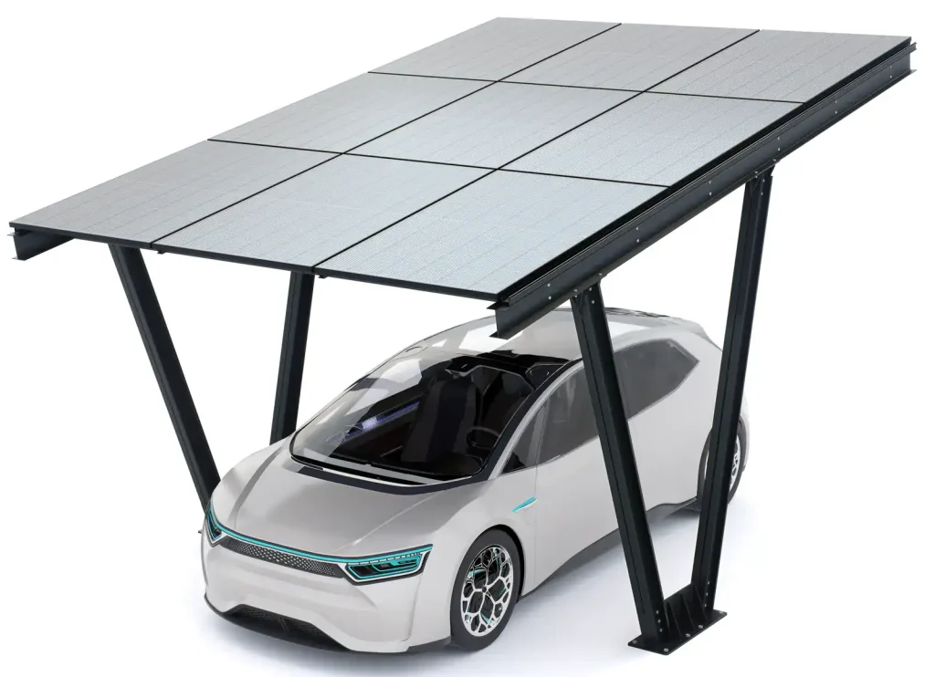 PV-Carport 06 – Komplettset (1 Stellplatz) mit Photovoltaik