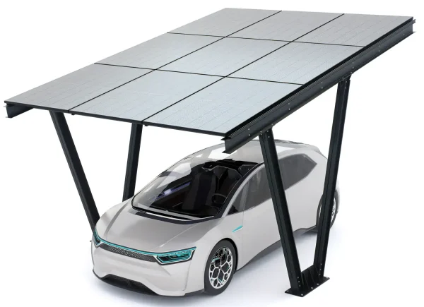 PV-Carport 06 – Komplettset (1 Stellplatz) mit Photovoltaik